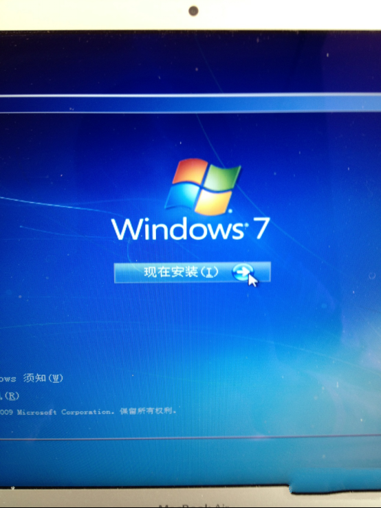 macbook air装win7