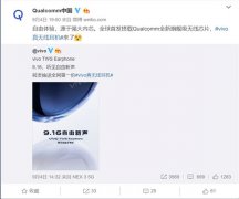 vivo TWS Earphone即将登场：首发高通旗舰级无线芯片