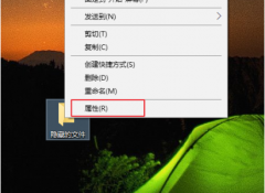 win10怎么设置隐藏文件夹