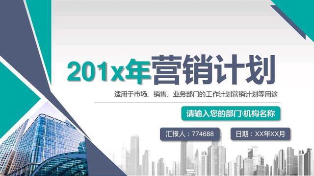 2020年营销计划书，营销目标、管理、策划、执行、SWOT等