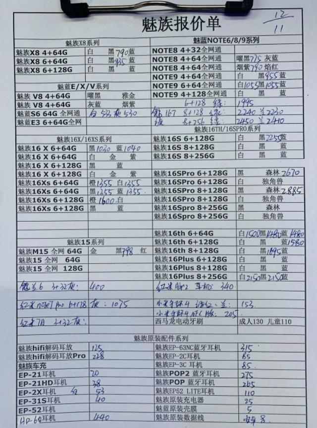 苹果小米华为手机报价