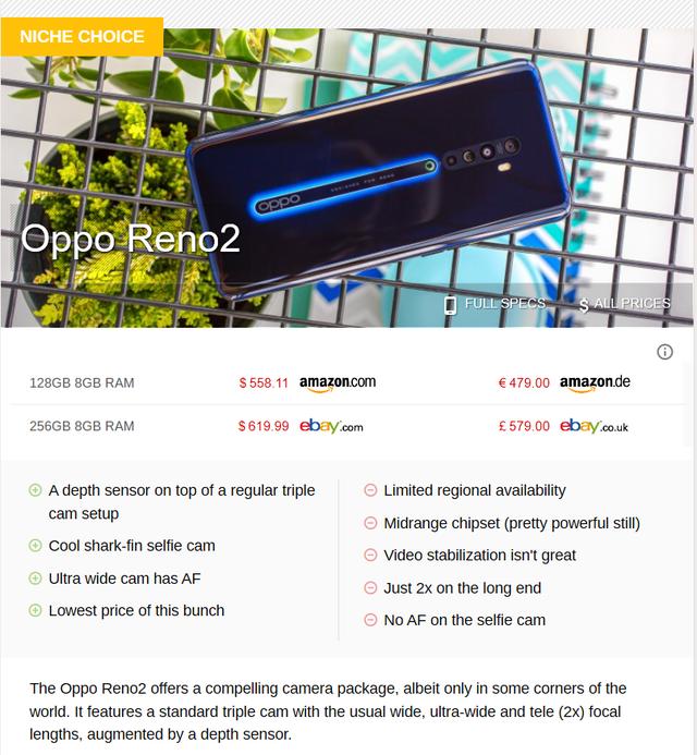 OPPO Reno2接连获奖 影音能力获专业媒体肯定