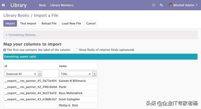 全球第一免费开源ERP Odoo开发技巧之导入、导出以及模块数据