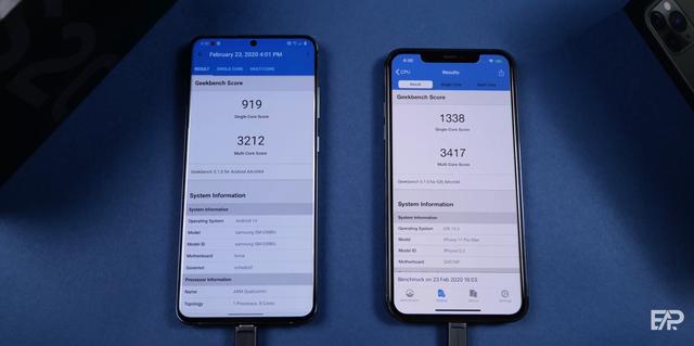 三星S20 Ultra和iPhone 11 Pro Max速度对比，iPhone沦为弟弟？