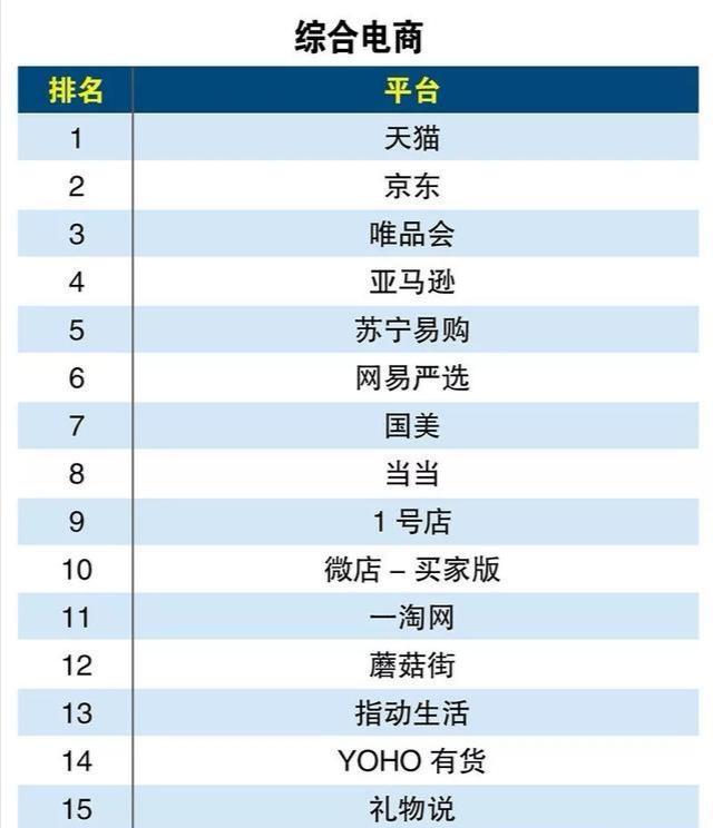 电商可不只有淘宝？这些电商平台你知道几个？