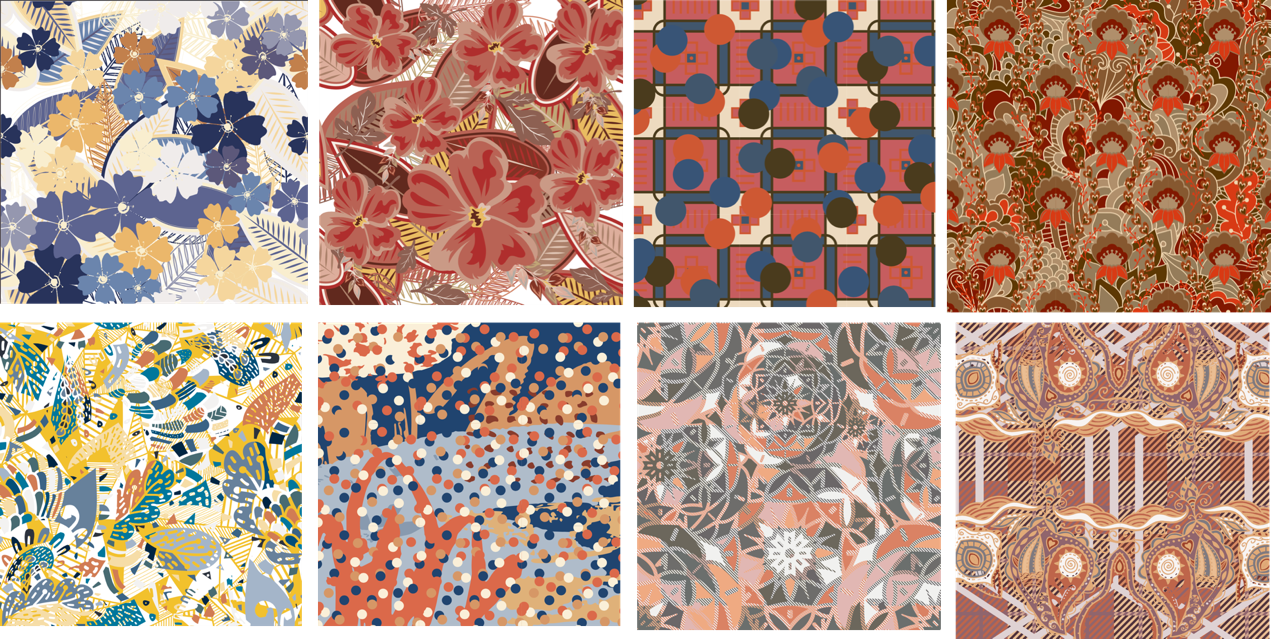 微软小冰为惠普设计的马赛克种子图