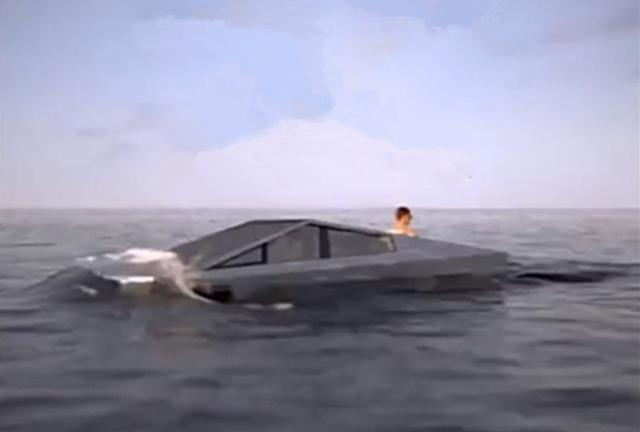听说你的特斯拉还能当船用，车主坐海里钓鱼可还行？