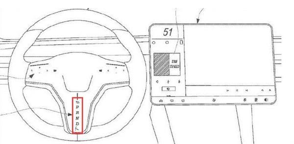 特斯拉新专利暗示:取消换挡杆，方向盘加触摸屏！这样的车你开吗