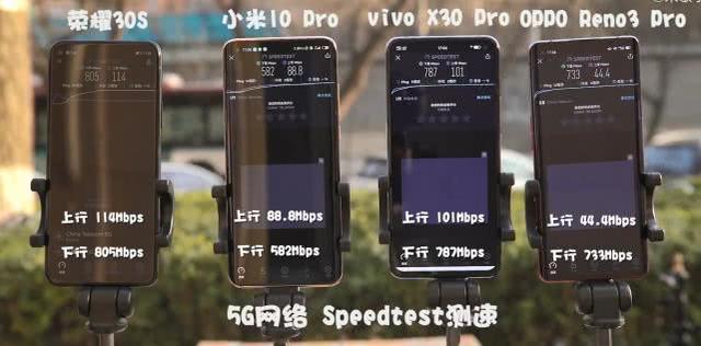 5G测速：骁龙865、765、三星980全成麒麟820手下败将
