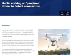 全新“大流行无人机”平台有望帮助发现人群中的新冠感染患者