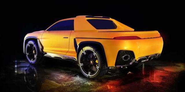 保时捷皮卡车效果图曝光，将采用纯电驱动