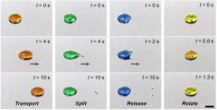 科学家研制出可程序化控制的“液滴机器人”
