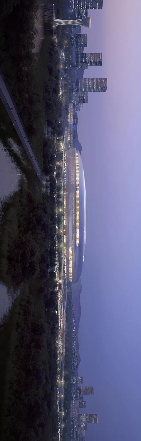 成都大运主场进入内装阶段，建筑形如“飞碟”