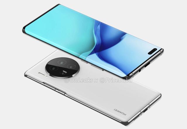 华为Mate40Pro全新渲染图曝光，挖孔屏+全新相机，网友：接近真机