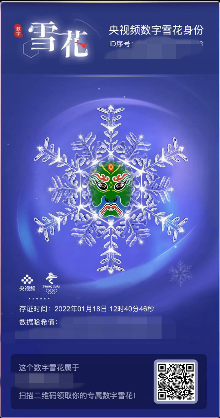 “数字雪花”形象