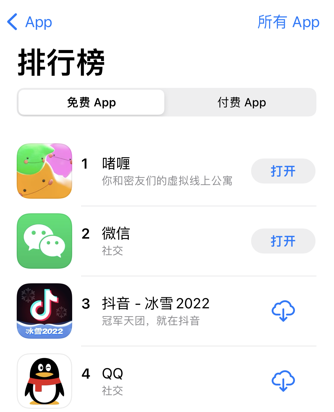 App Store排行榜