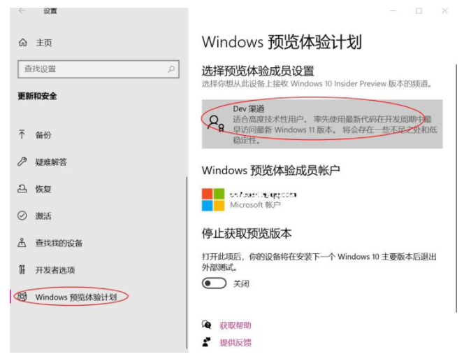 Windows11推送dev升级的教程