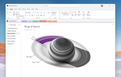 OneNote Win32 redesign