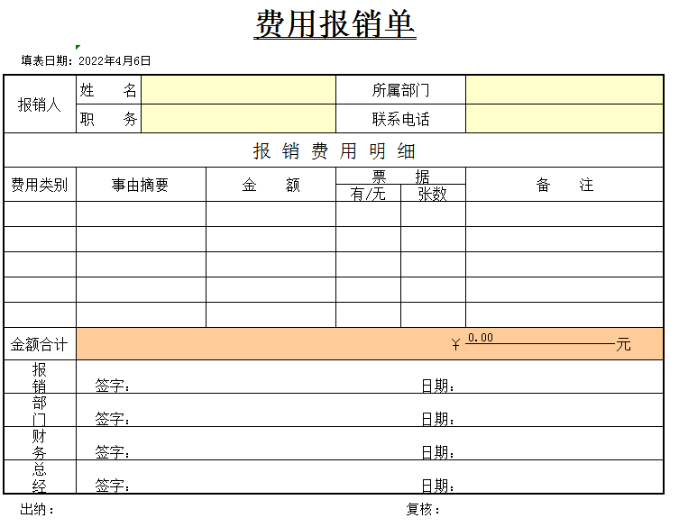 费用报销流程不熟悉？费用报销流程及报销单