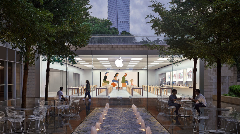 益田假日广场 Apple Store 零售店，图自苹果官网