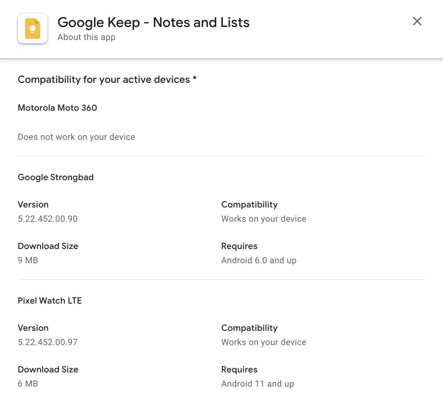 不再支持 Wear OS 2 旧款手表,谷歌发布新版 Google Keep