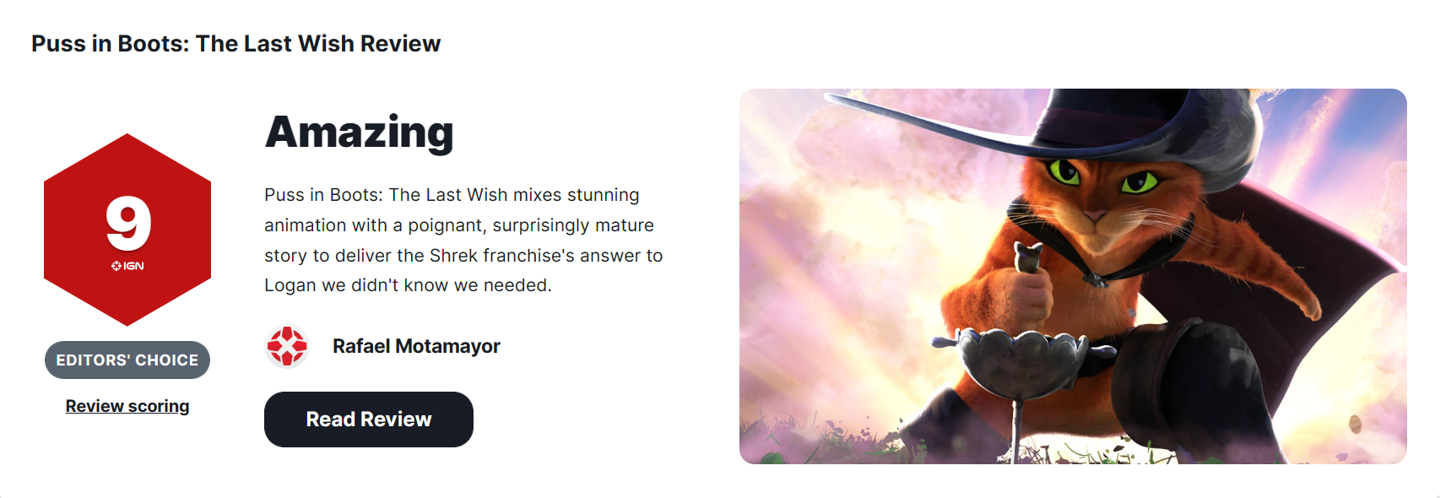 《穿靴子的猫 2》发布终极预告,本周五上映