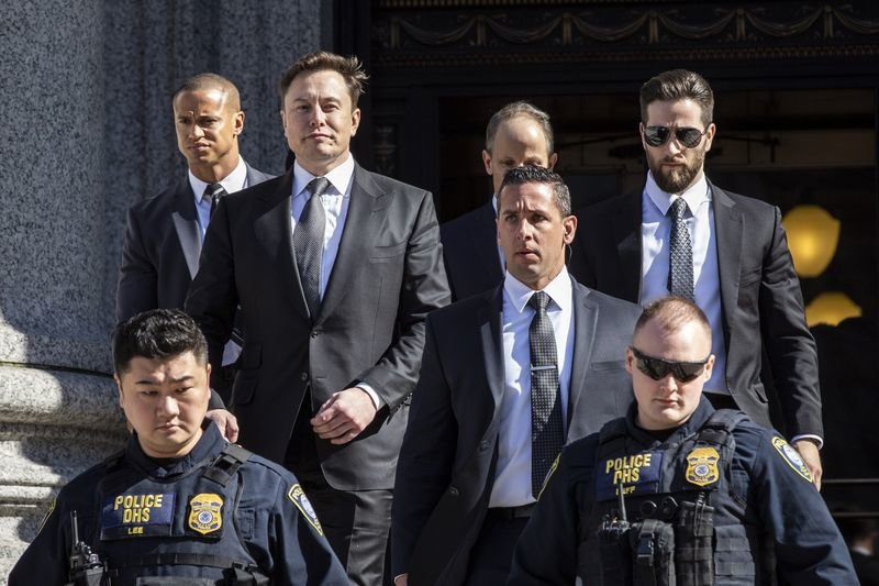 马斯克的安保团队